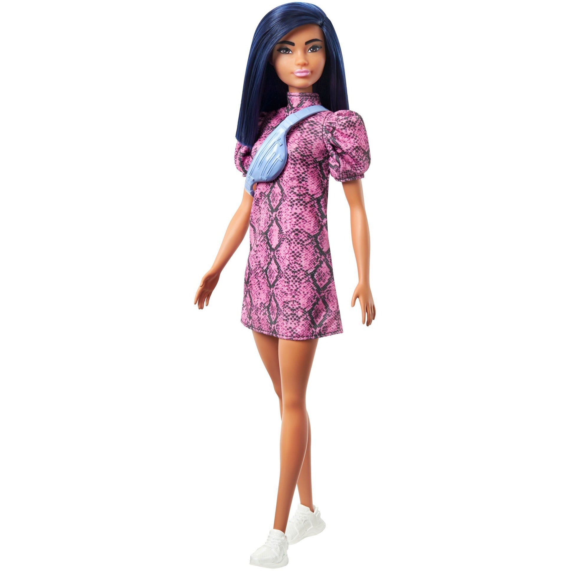 Mattel Fashionistas Doll 143 Pink Black Dress