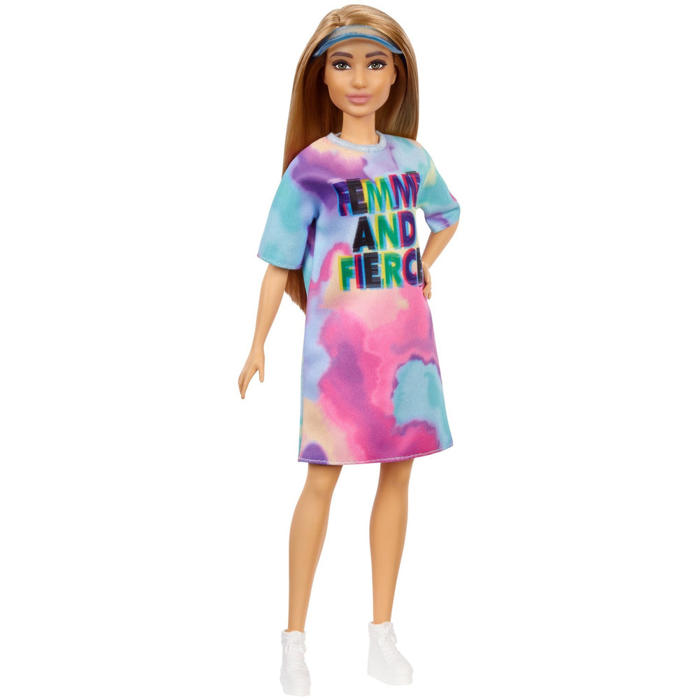 Mattel Fashionistas Doll 159 Tie-Dye T-shirtjurk