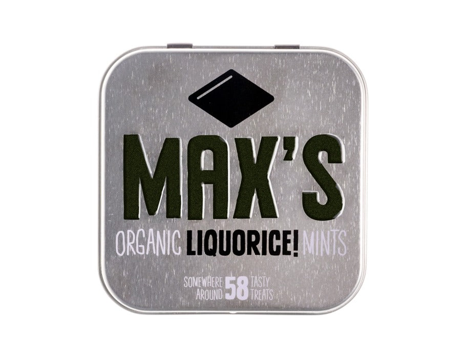 Max organic mints liquorice mints - 35gr