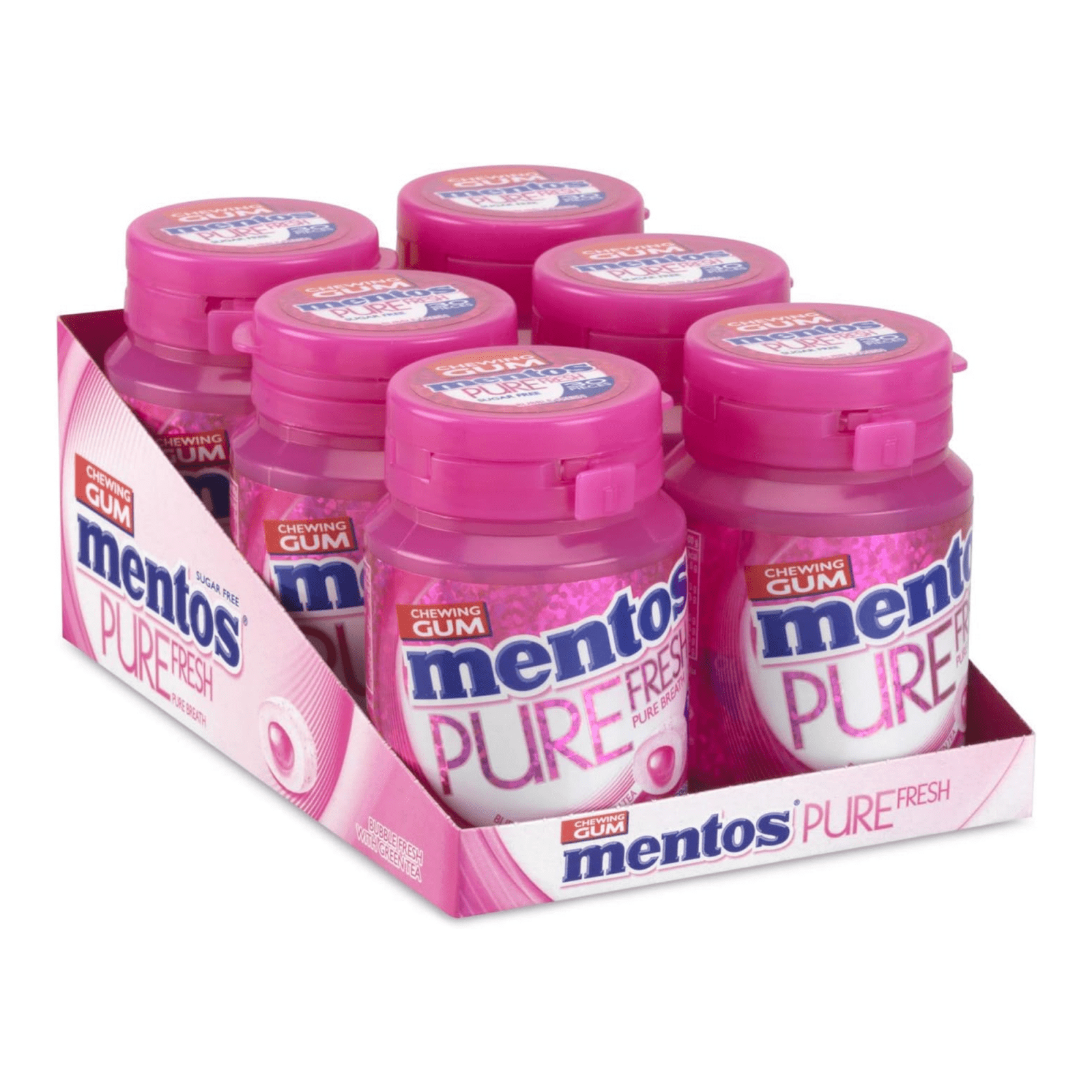 Mentos gum pure fresh bubblefresh - kauwgom - suikervrij - 1x6stuks