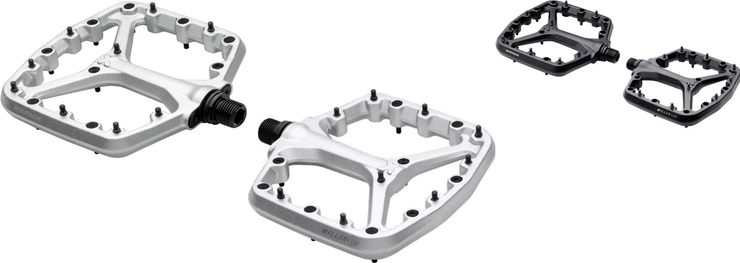 Sixpack racing millenium 4.0 platform pedals | raw
