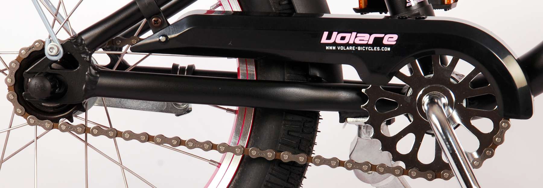 Volare Miracle Cruiser Kinderfiets - Meisjes - 16 inch - Mat Zwart - Prime Collection