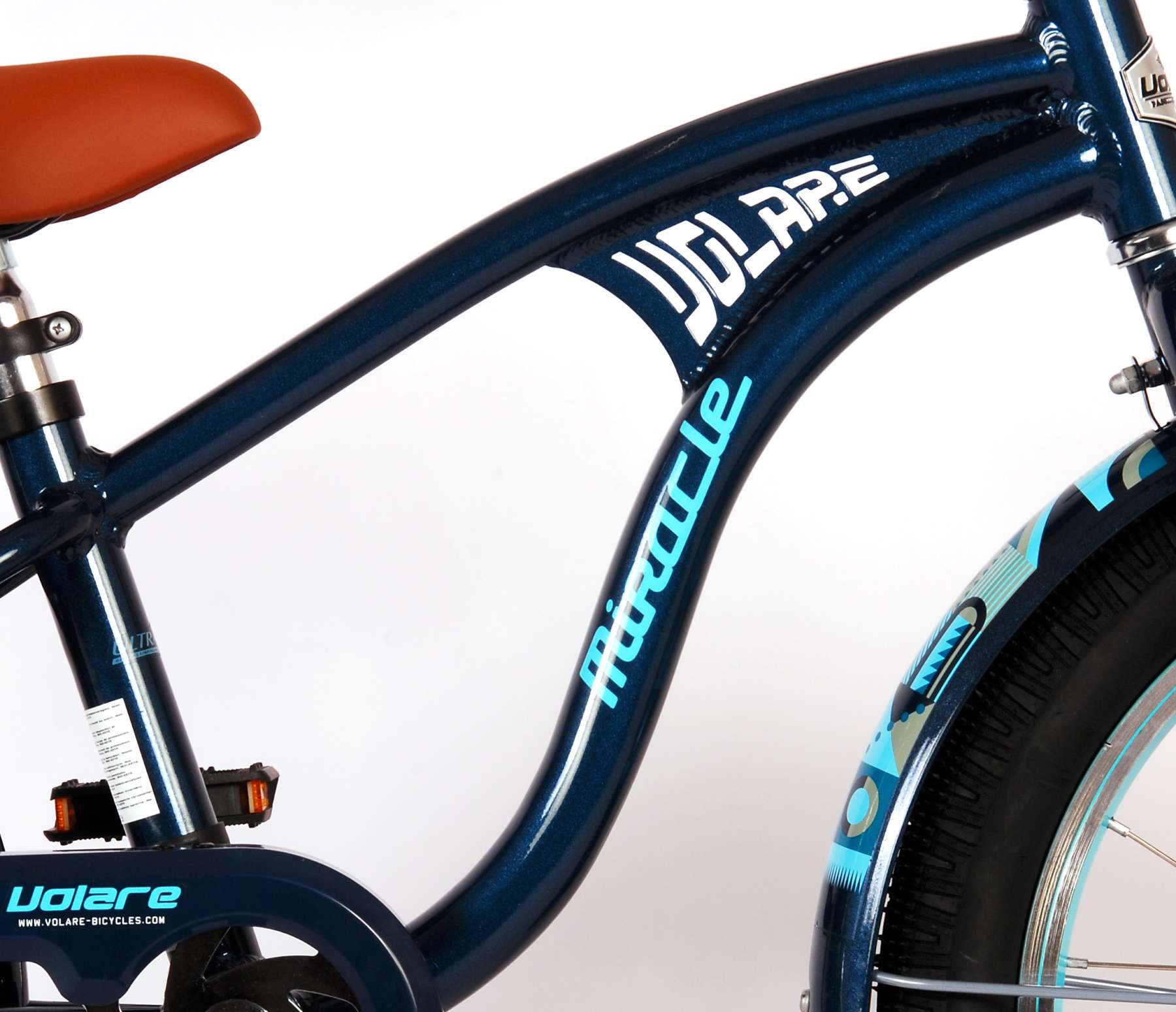 Volare Miracle Cruiser Kinderfiets - Jongens - 18 inch - Mat Blauw - Prime Collection