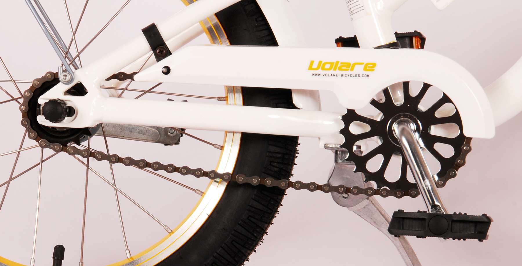 Volare Miracle Cruiser Kinderfiets - Meisjes - 16 inch - Wit - Prime Collection