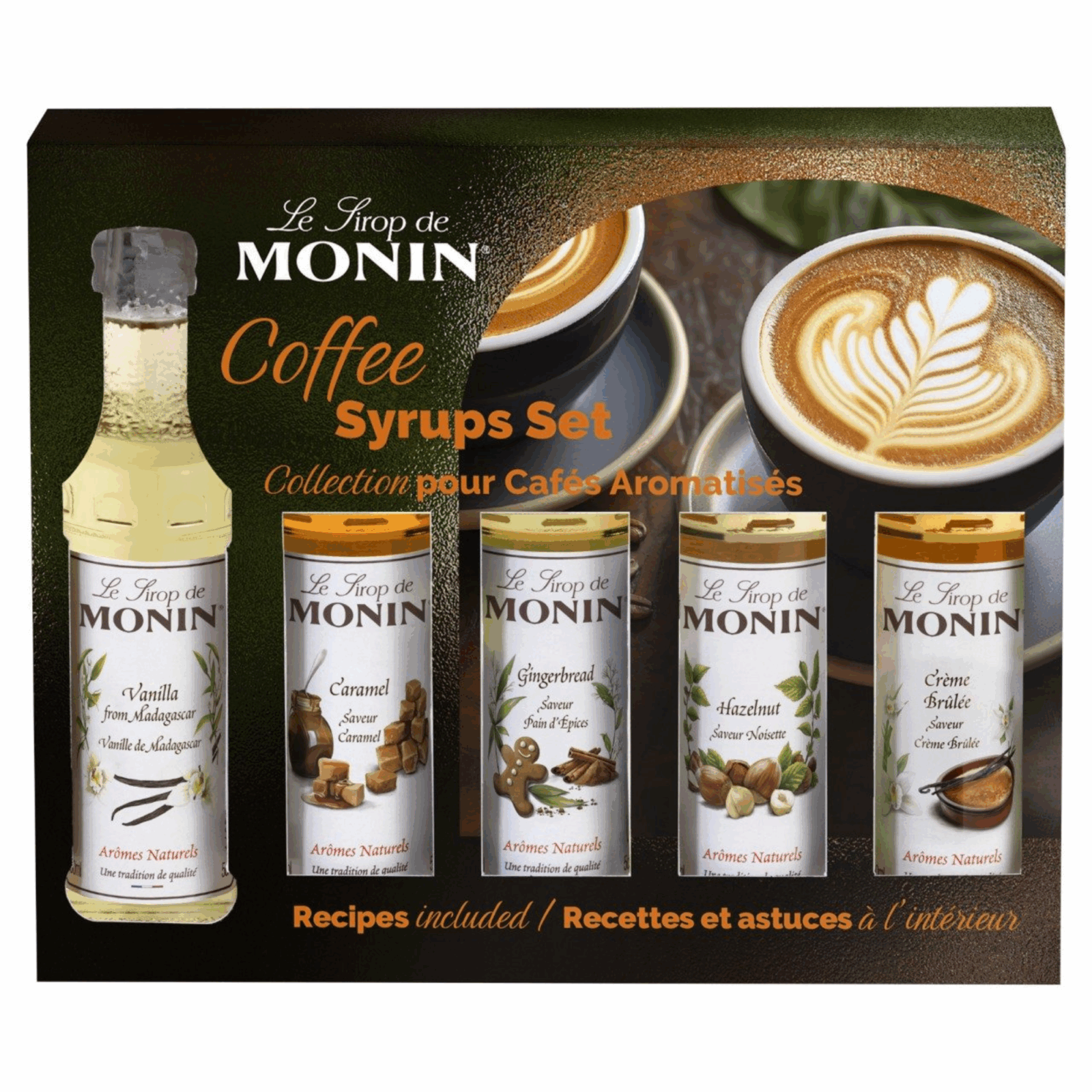Monin koffiesiropen geschenkset (5 x 5cl)