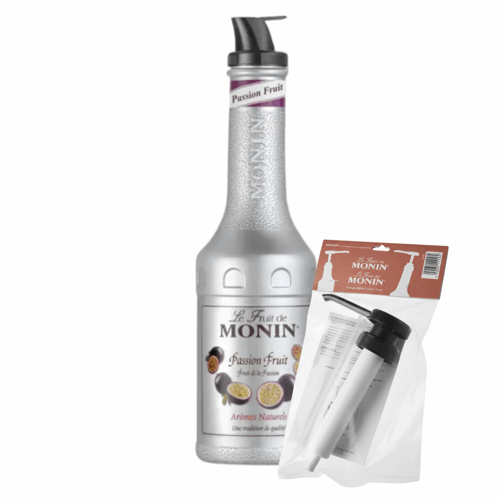 Monin puree passion fruit + pompje (combi)