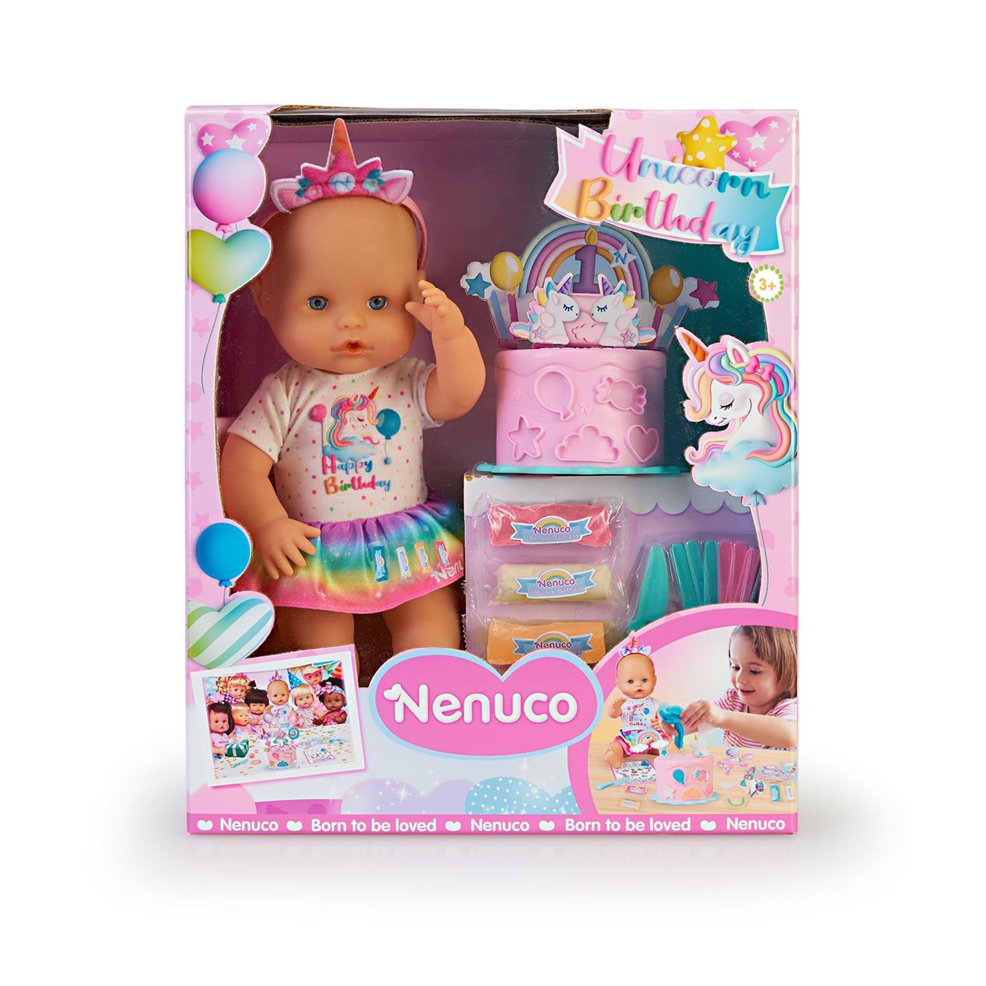 Famosa nenuco unicorn birthday babypop 32cm