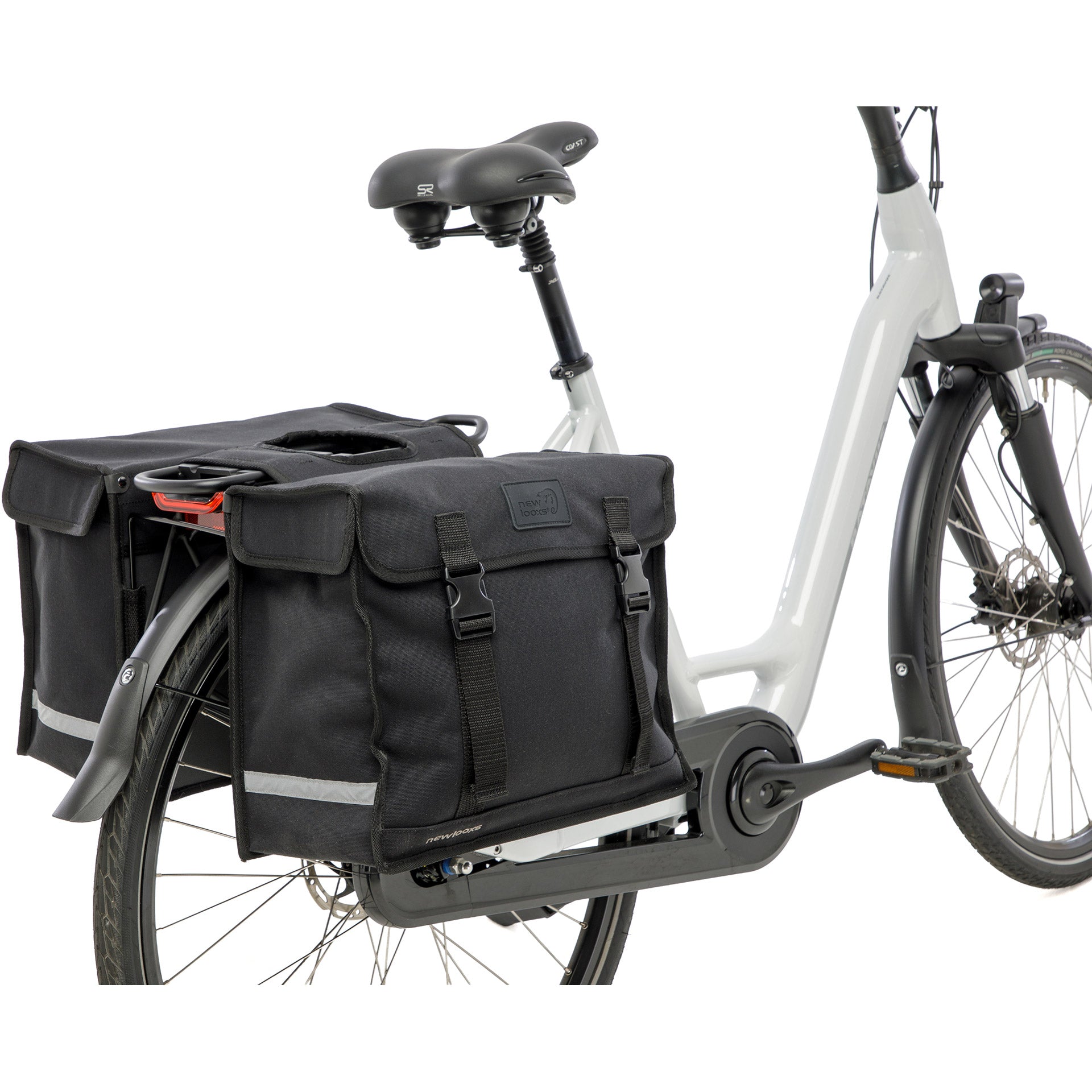 Newlooxs tas new looxs double pannier deluxe zwart | 46l