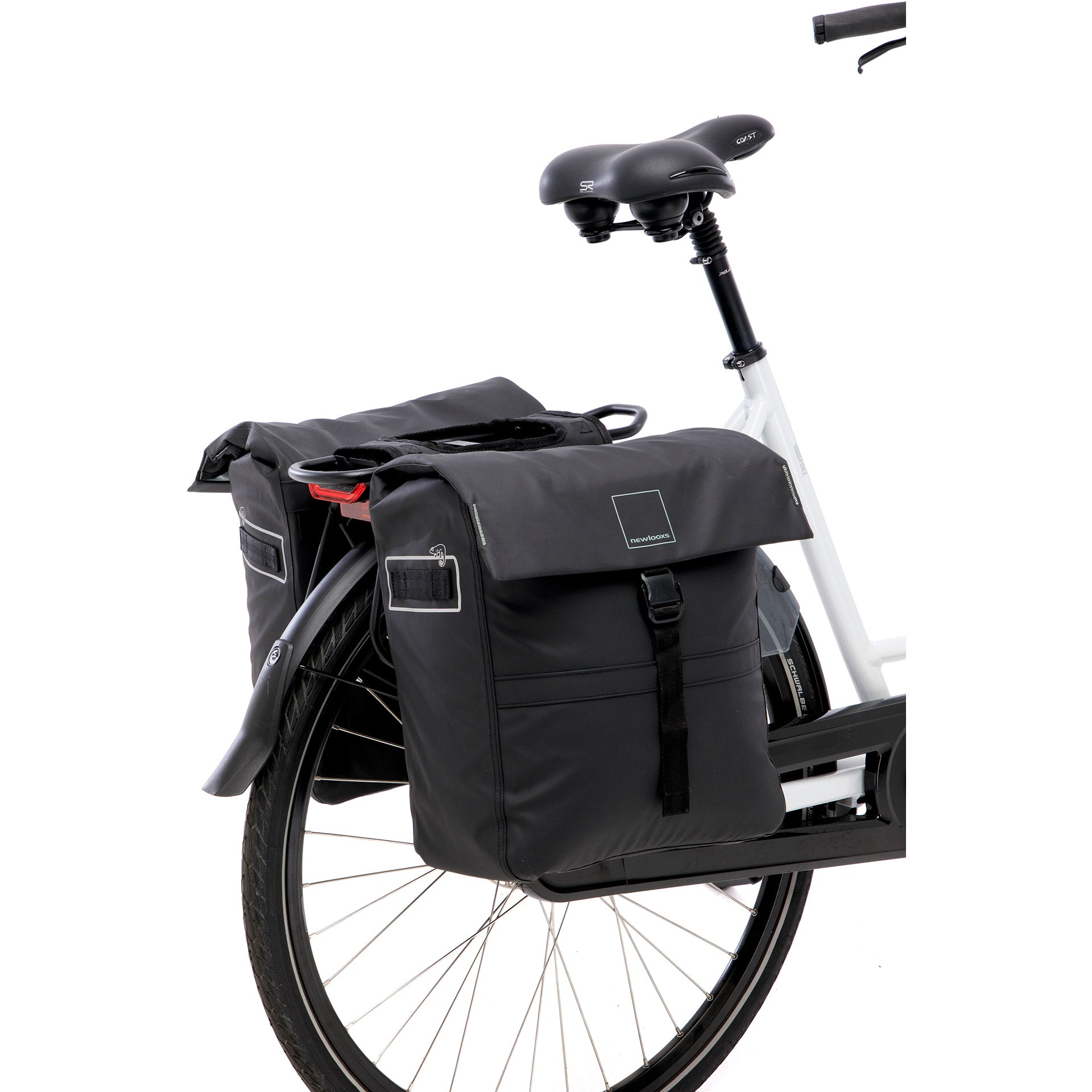 New tas looxs leeds dubbel | zwart | 38l