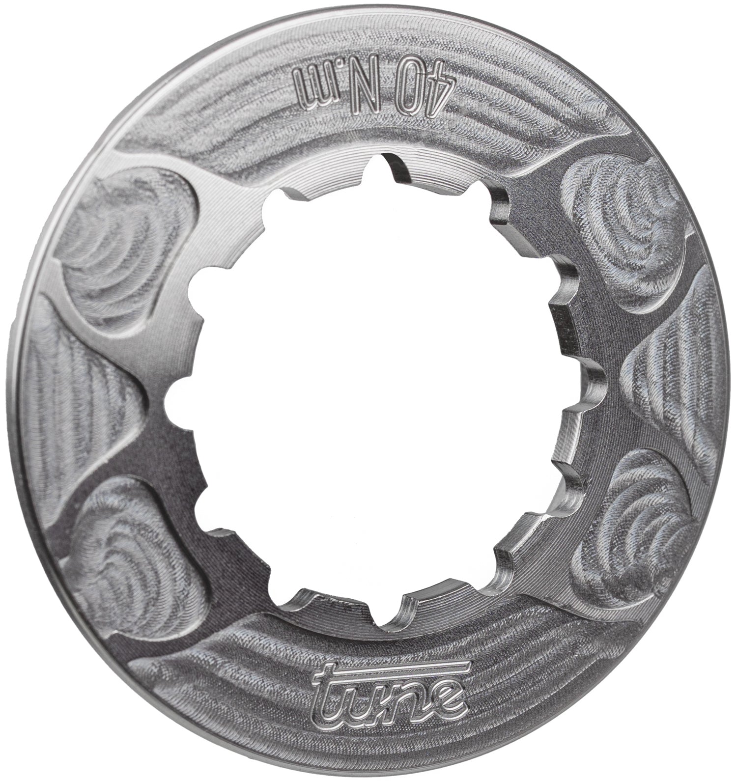 Tune aluminium centerlock lock ring silver internal