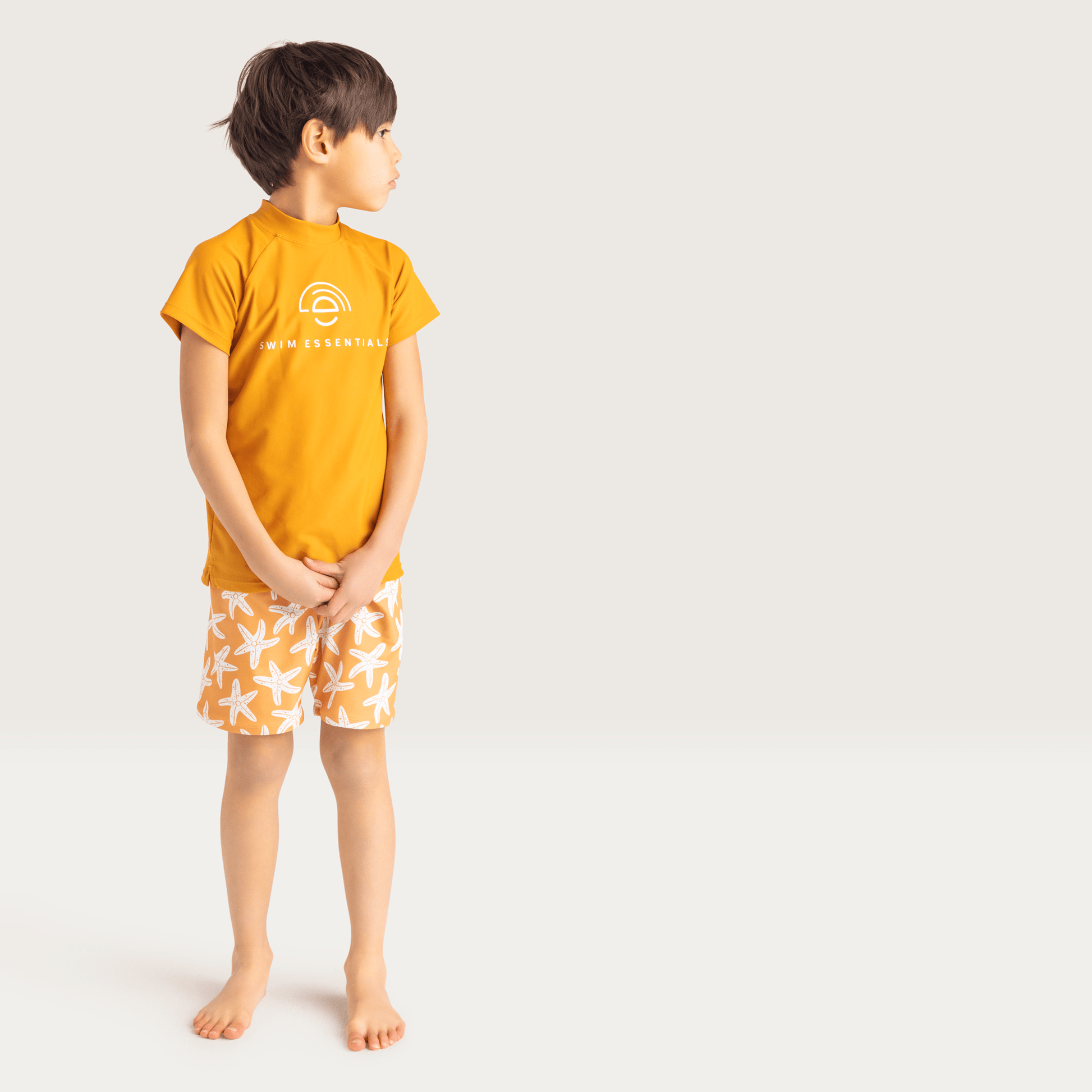 Zeester | oranje uv zwembroek jongens