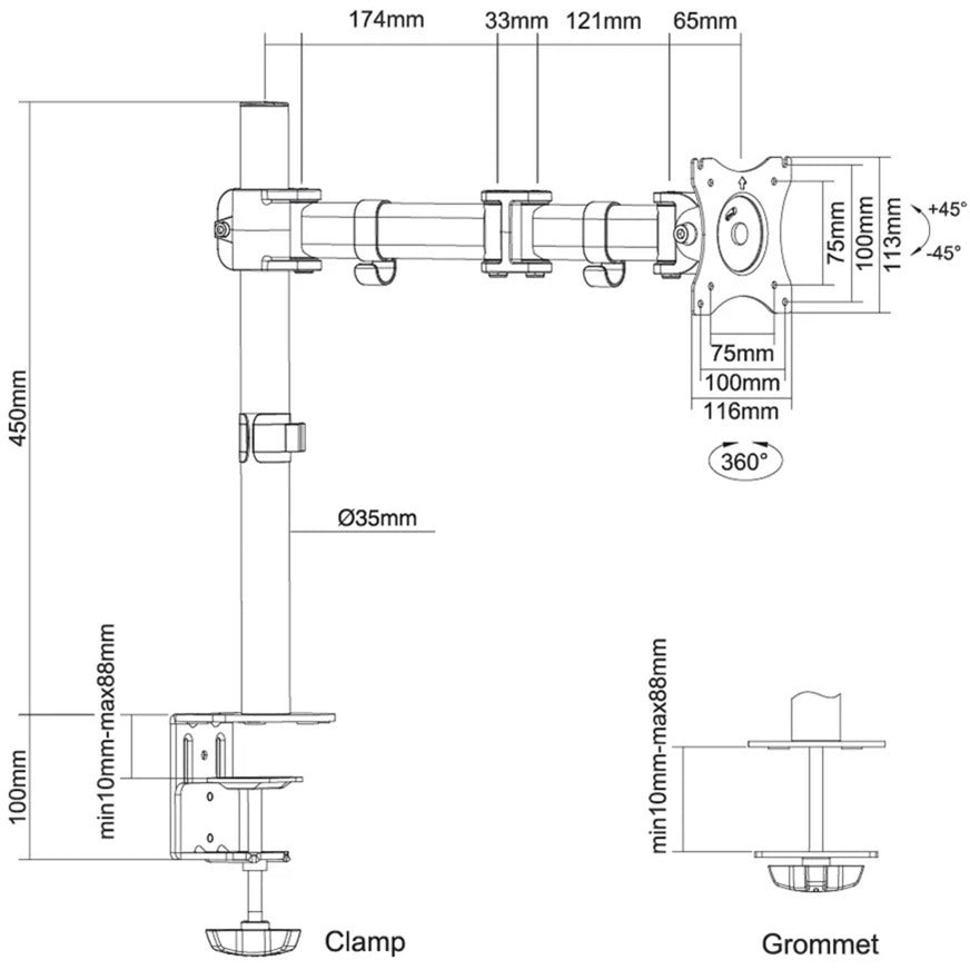 Neomounts Neomounts NM-D135WIT