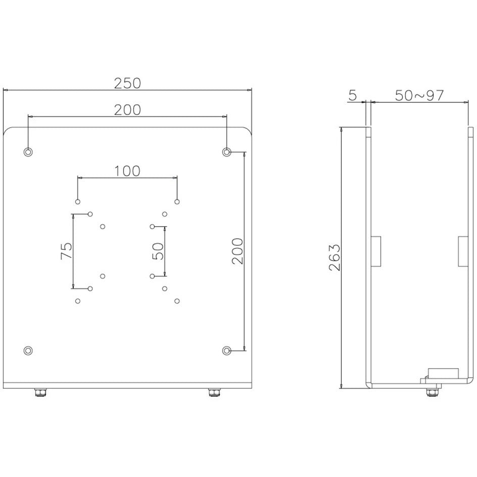 Neomounts Neomounts van Newstar THINCLIENT-200 nuc thin client houder