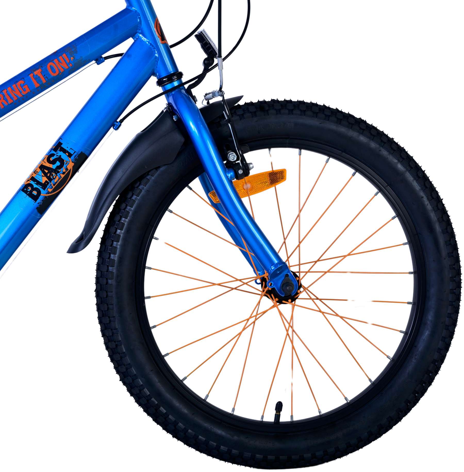 Nerf kinderfiets - jongens - 20 inch - satijnblauw - 6 versnellingen