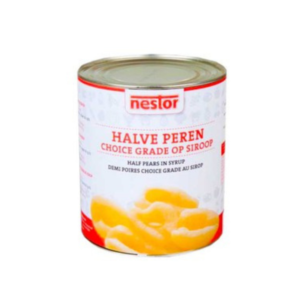 Nestor halve peren op siroop (3 liter)
