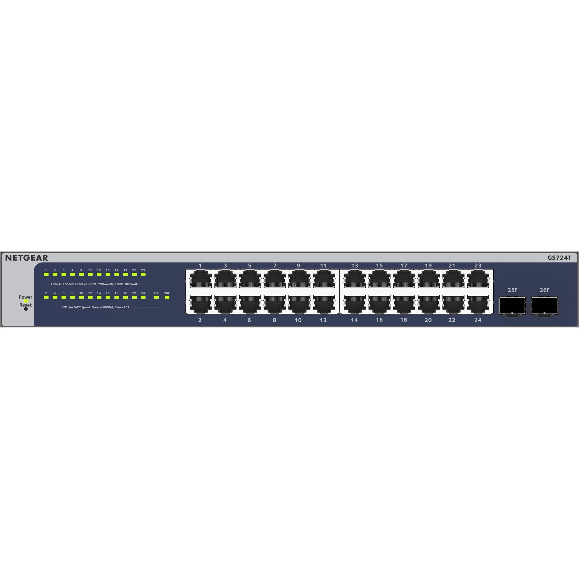 Netgear 24-Port Gigabit Switch (GS724Tv6)