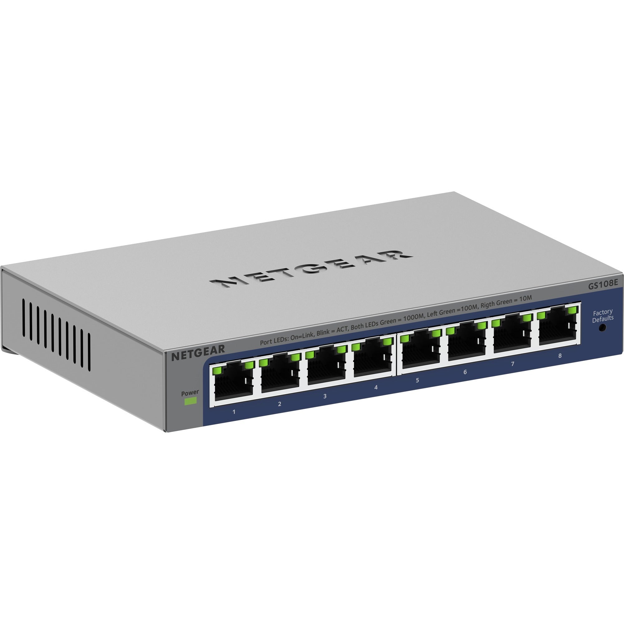 Netgear Netgear 8-poorts Gigabit Plus-switch (GS108E-400EUS)