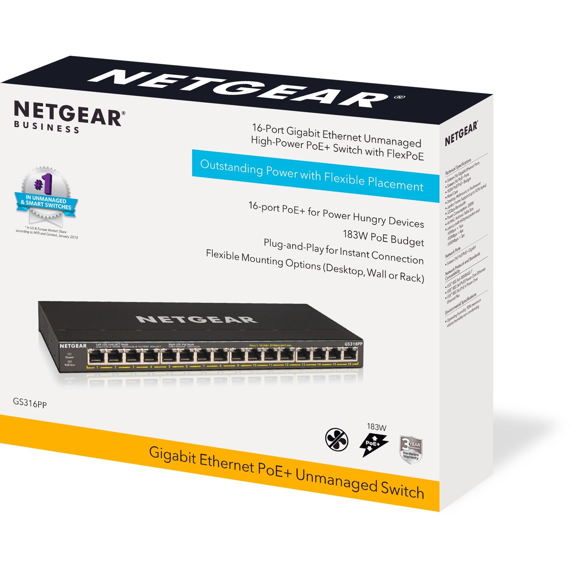 Netgear Netgear GS316PP