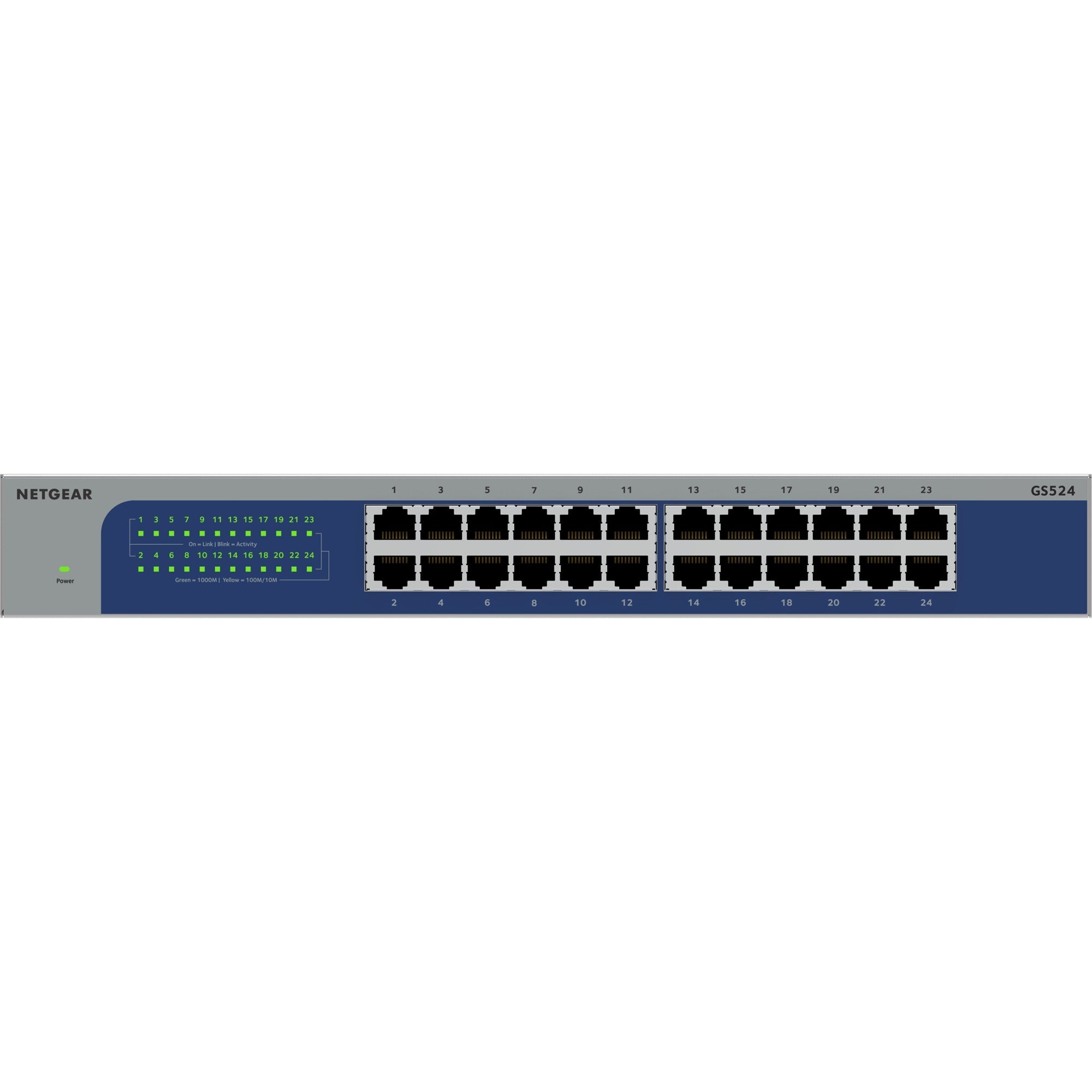 Netgear GS524 24-poorts Gigabit Ethernet unmanaged switch