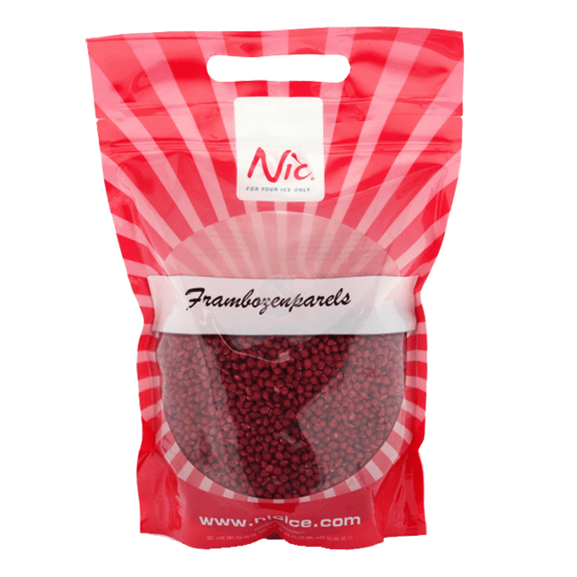 Nic frambozenparels (1kg)