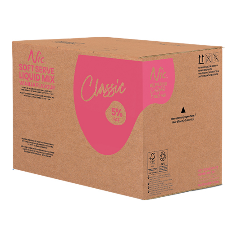 Nic roomijsmix classic 5% vloeibaar (10 liter)