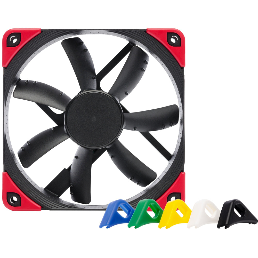Noctua nf-s12a pwm chromax.black.swap case fan (zwart, 120 x 120 x 25 mm)