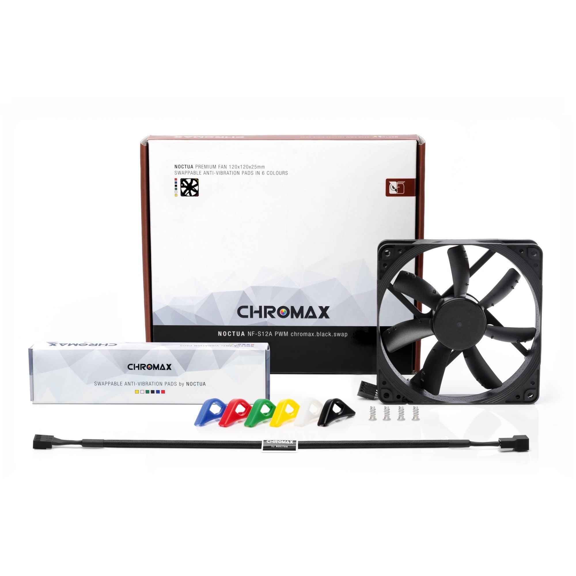 Noctua Noctua NF-S12A PWM Chromax.Zwart.Swap