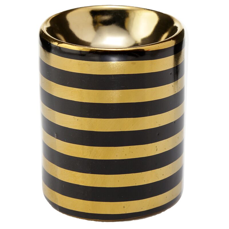 Eden metallic goudstreep keramiek mini geurbrander - klein
