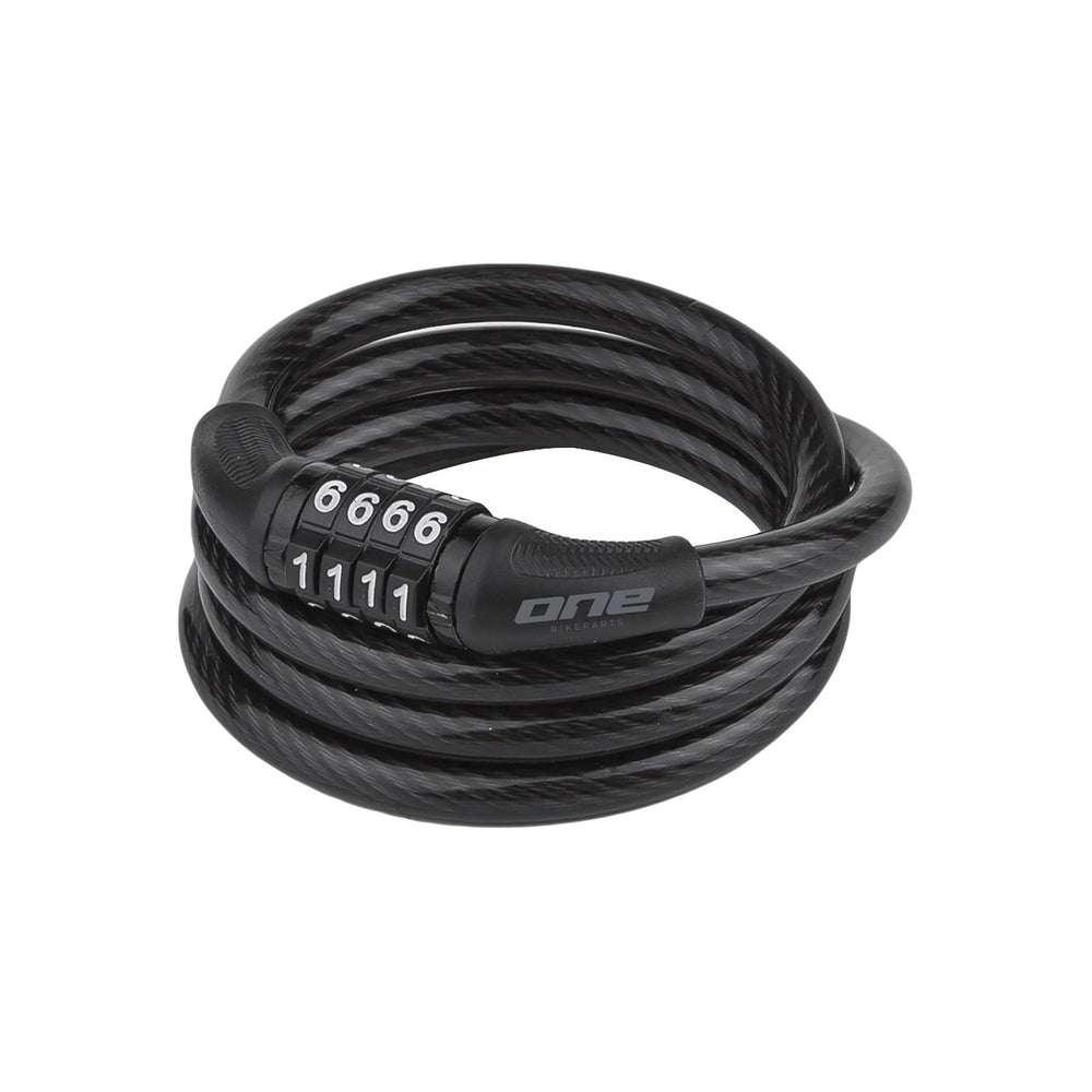 Eén kabelcijferslot 8100 8mm 100cm zwart grijs