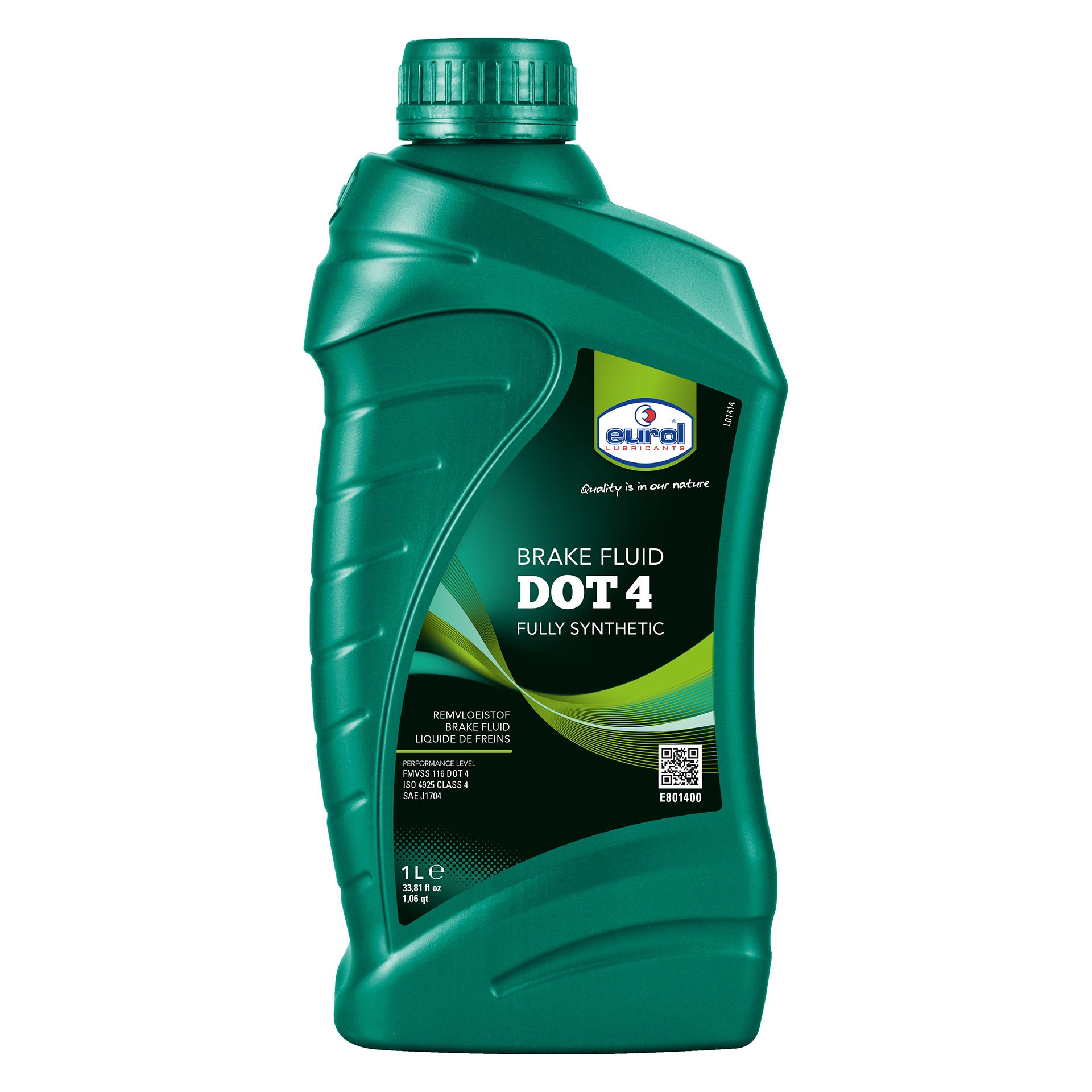 Eurol Liquide de frein DOT4 1 litre 100% synthèse E801400