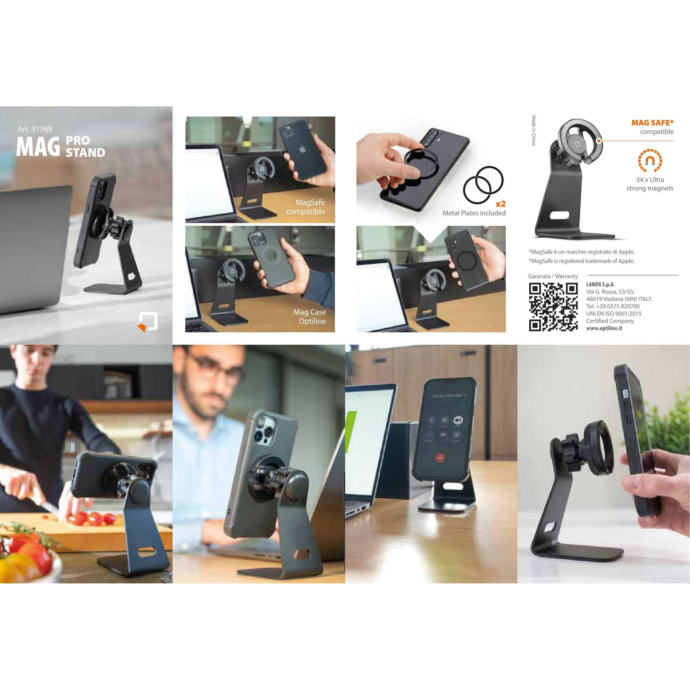 Optiline mag pro standaard, magnetische thuiskantoorbevestiging