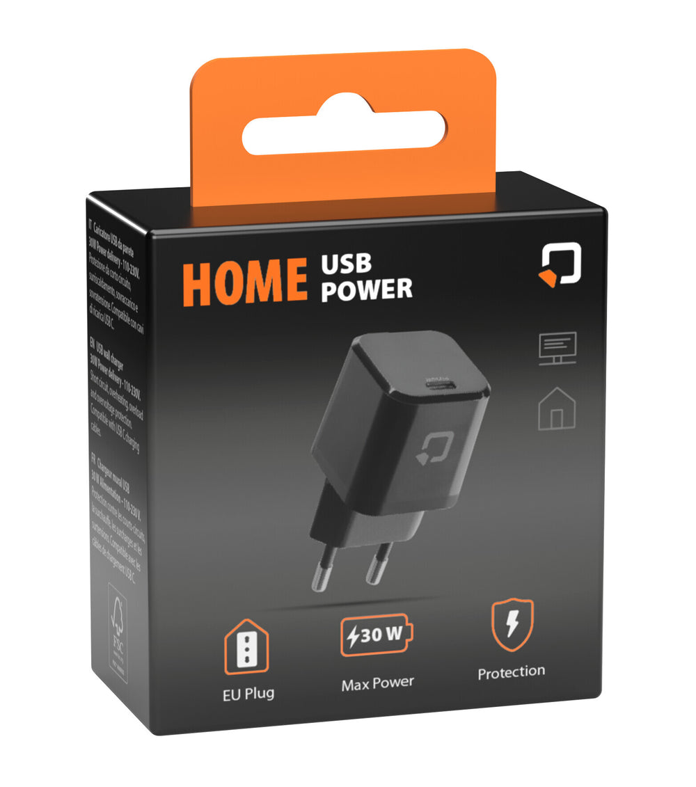 Optiline thuis usb-c oplader - pd - 30w - 110 230v
