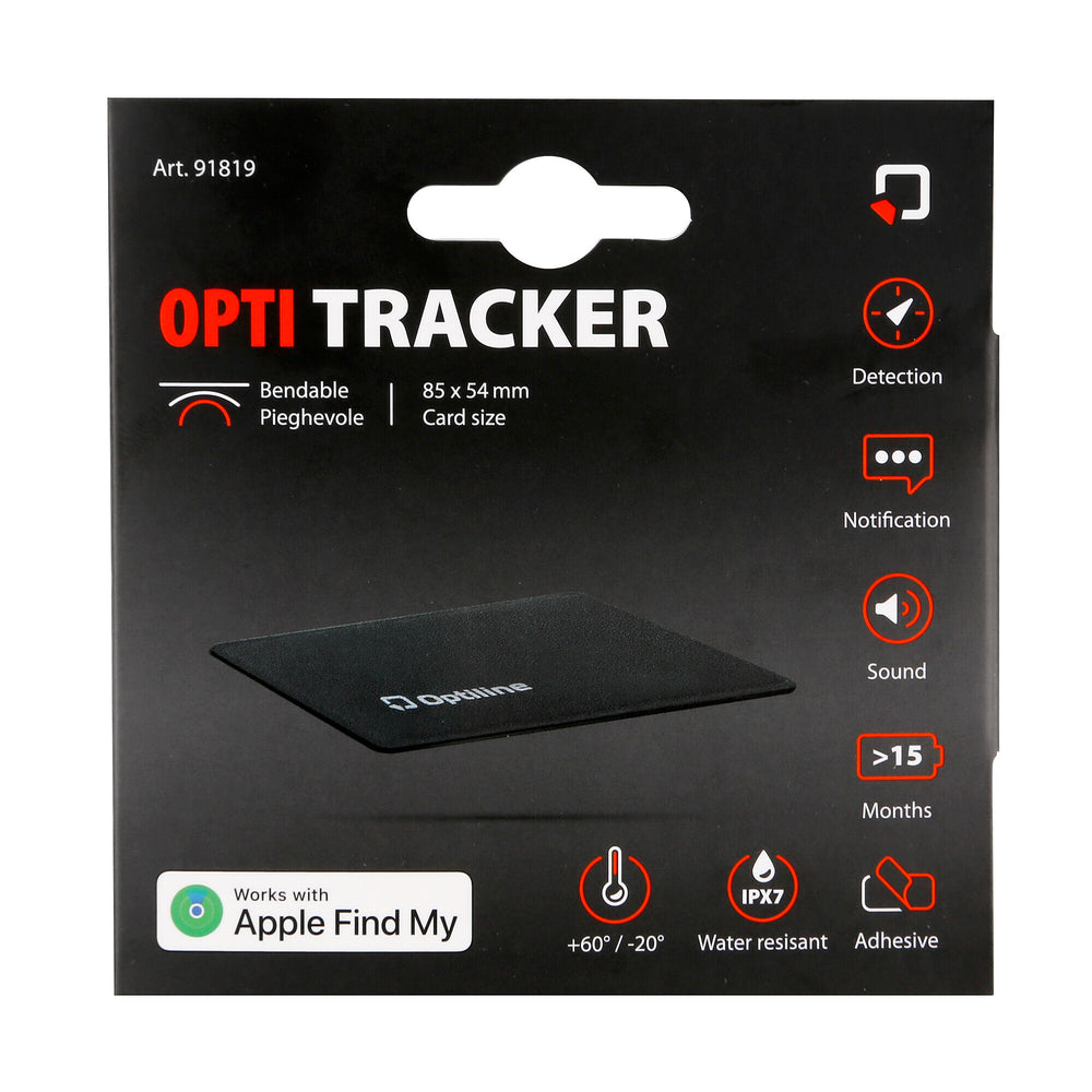 Optiline tracker flex, ultradunne opvouwbare zelfklevende locator