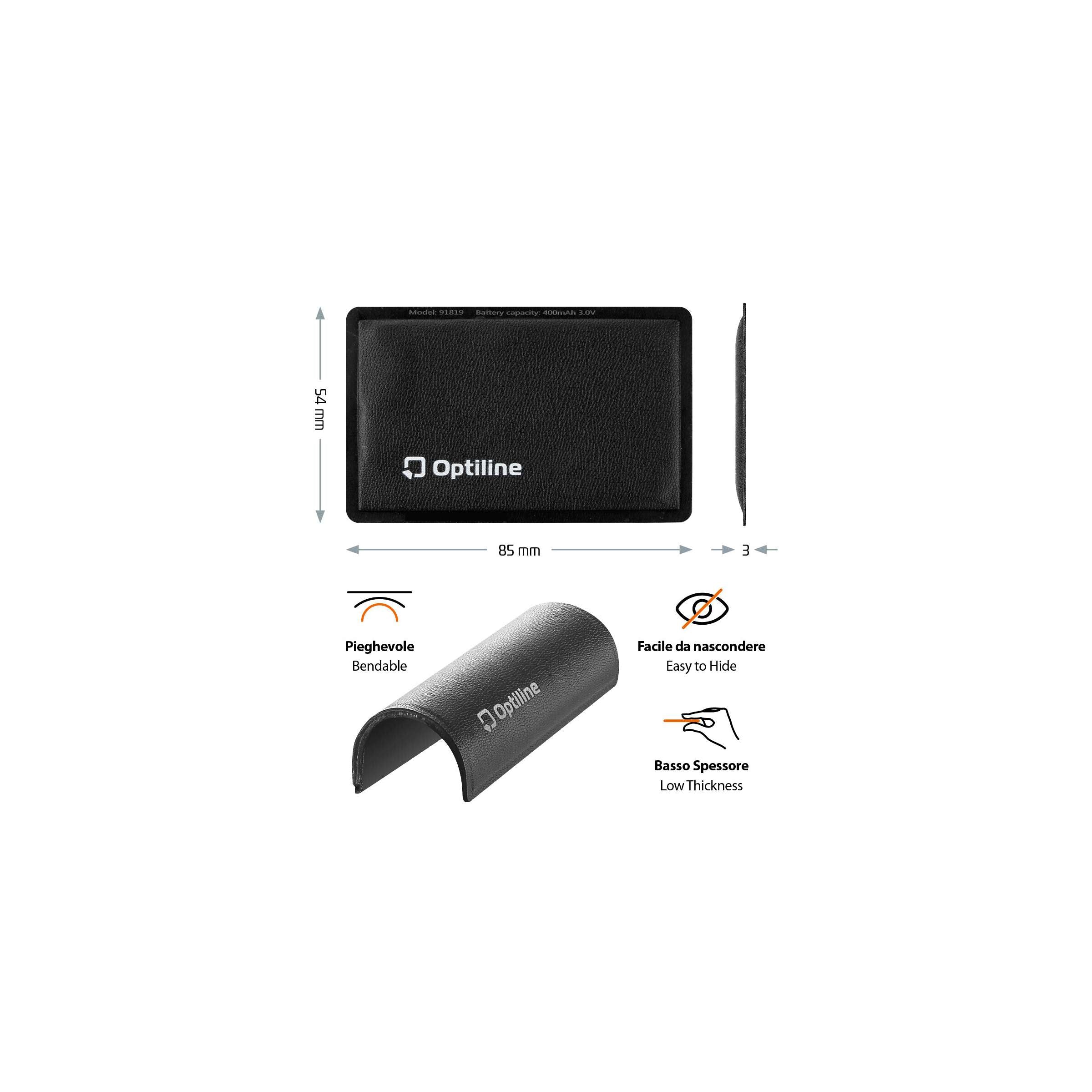 Optiline tracker flex, ultradunne opvouwbare zelfklevende locator