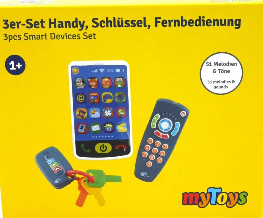 Playgo - 3in1 tablet, afstandsbediening en sleutelbos met geluid