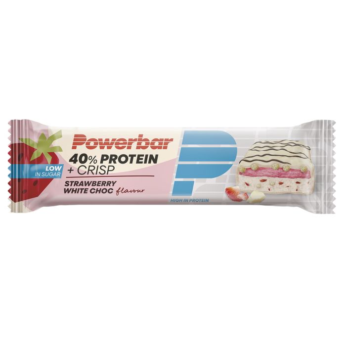 Powerbar 40% protein+ crisps (12 x 40gr) - strawberry white chocolate