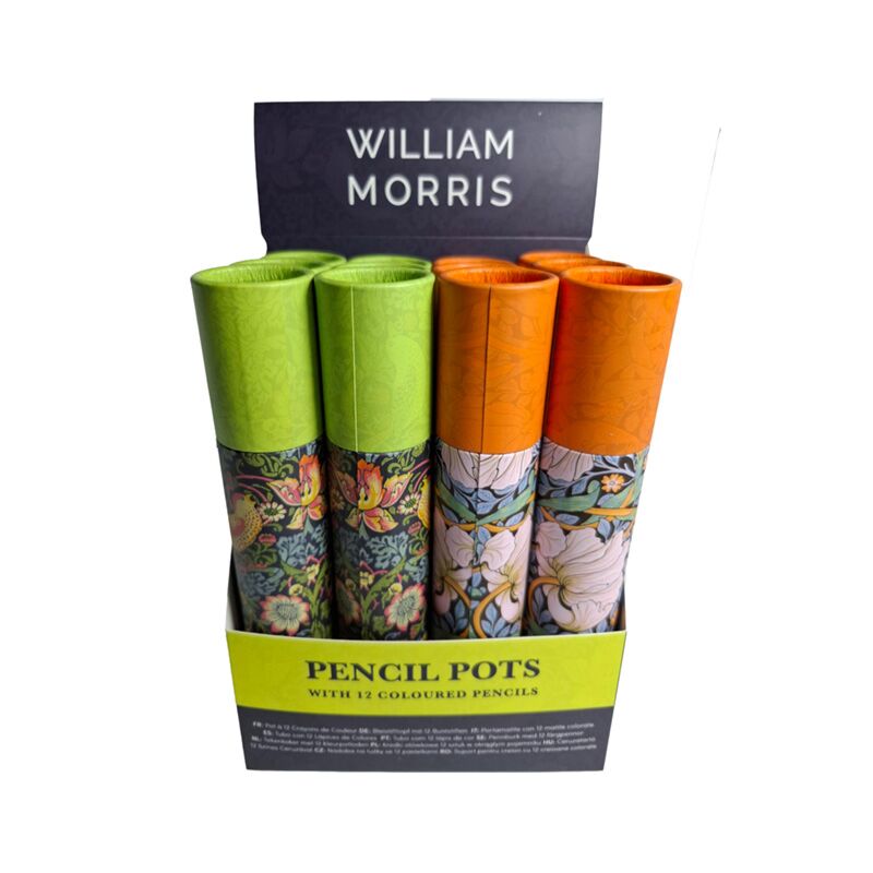 Union william morris tekenkoker 12 kleurpotloden