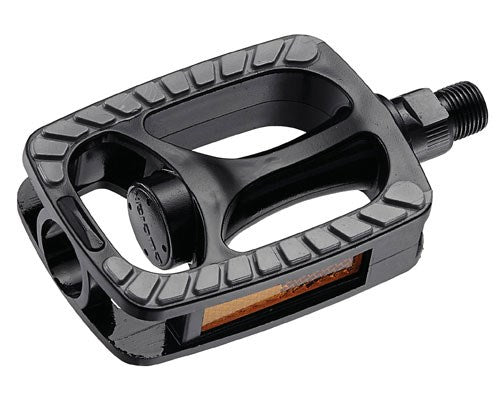 Union pedalen SP-813. 9 16 Kunststof, zwart grijs antislip (hangverpakking)