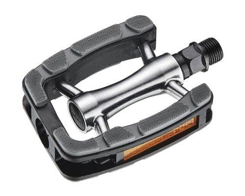 Union pedalen SP-823, Aluminium antislip. Grijs zwart. 9 16 draad (hangverpakking)