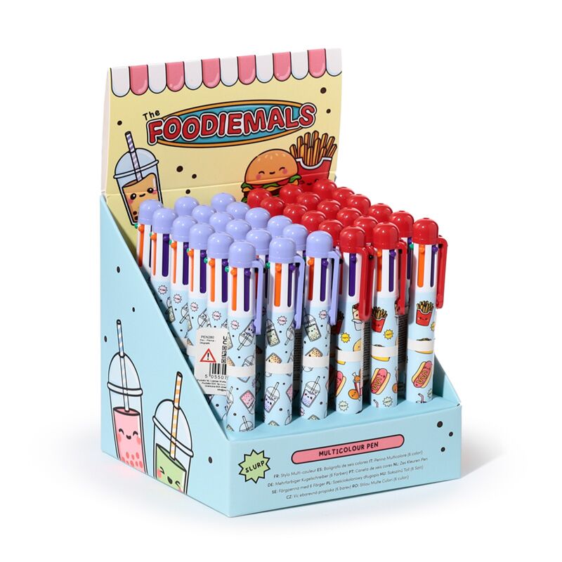 Foodiemals meer kleuren pen (6 kleuren)