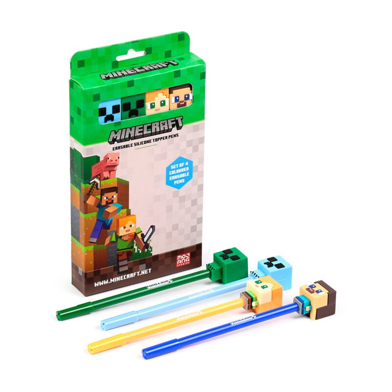 Union set van 4 uitwisbare pennen minecraft chibi top