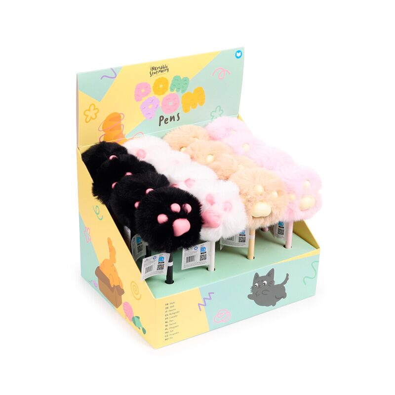 Beans co katten fijnschrijver pom pom pen