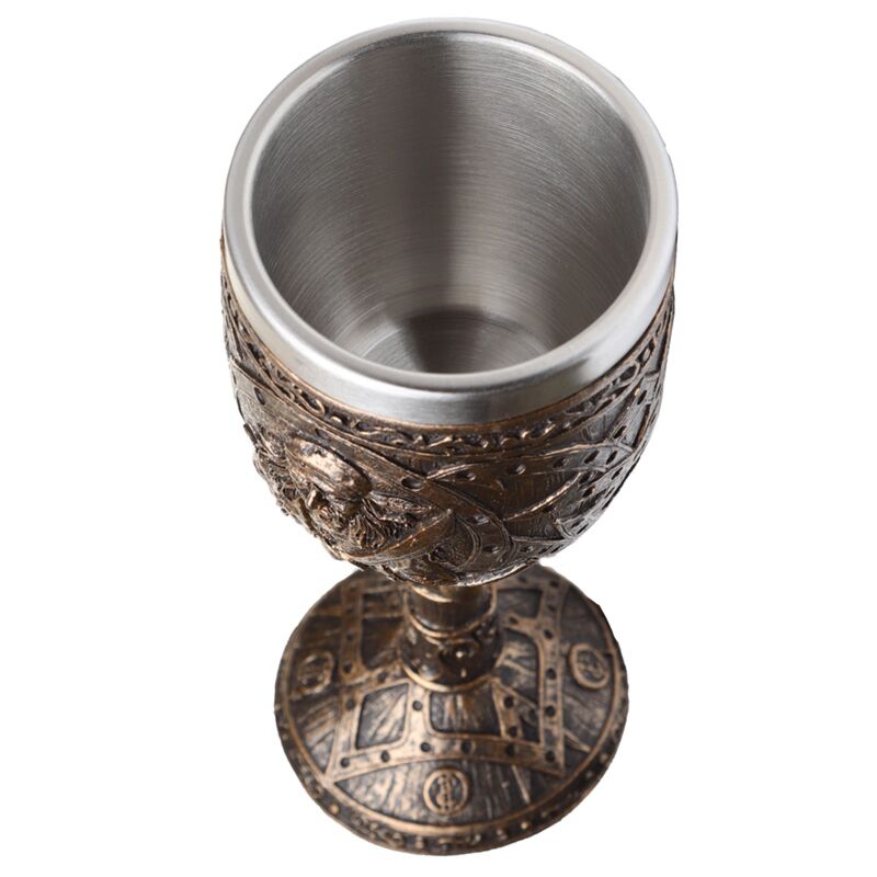 Decoratieve geborsteld goud hout-effect piraatn drinkbeker