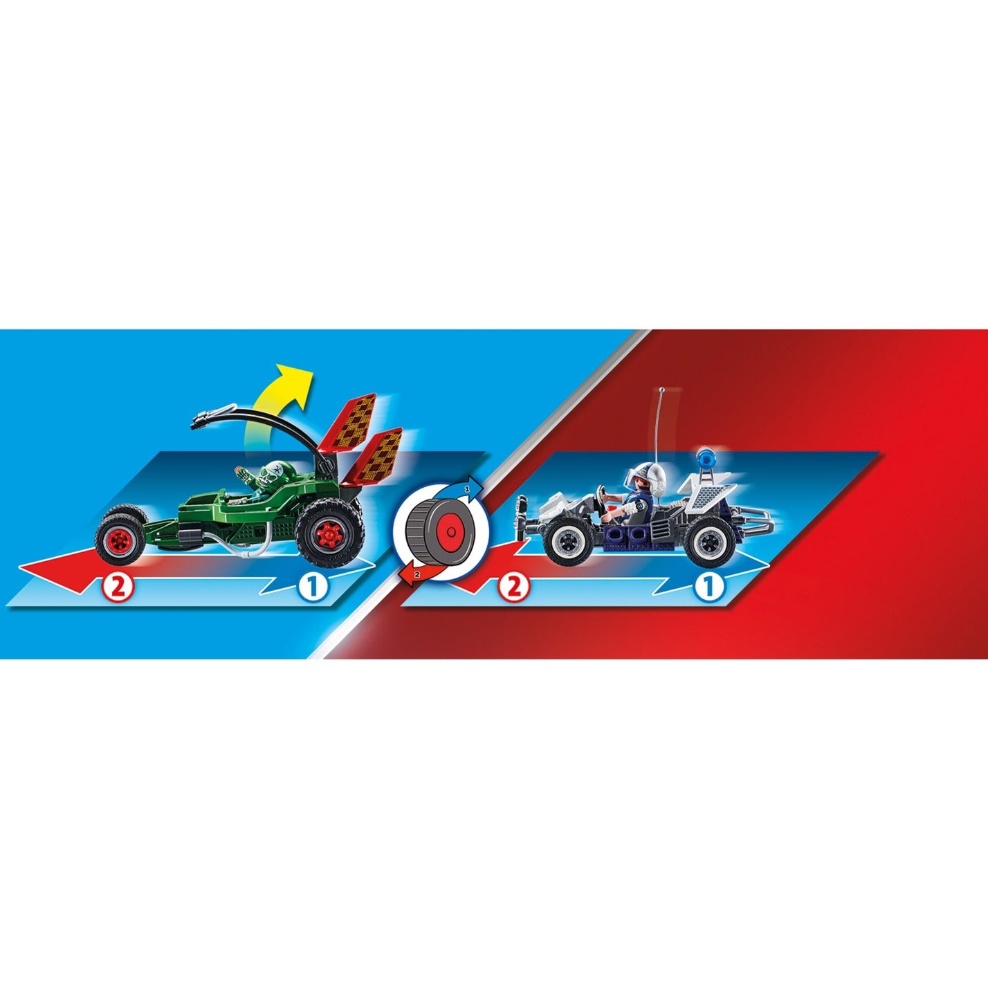 PLAYMOBIL City Action Politiekart Achtervolging van de Kluisrover 70577