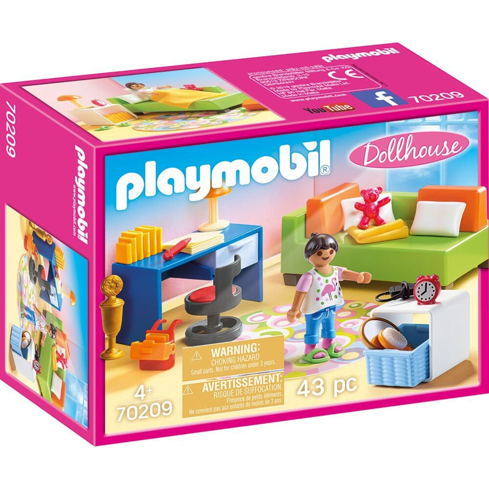PLAYMOBIL Poppenhuis Kinderkamer met Bedbank 70209
