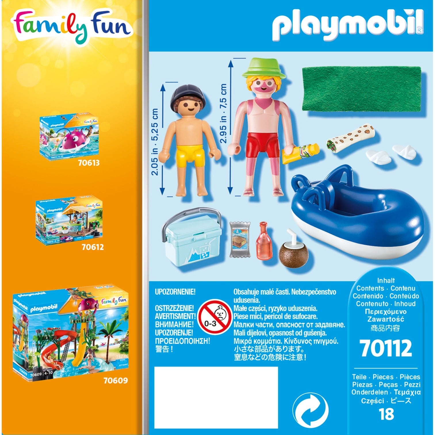 PLAYMOBIL Family Fun Badgast met Zwembanden 70112