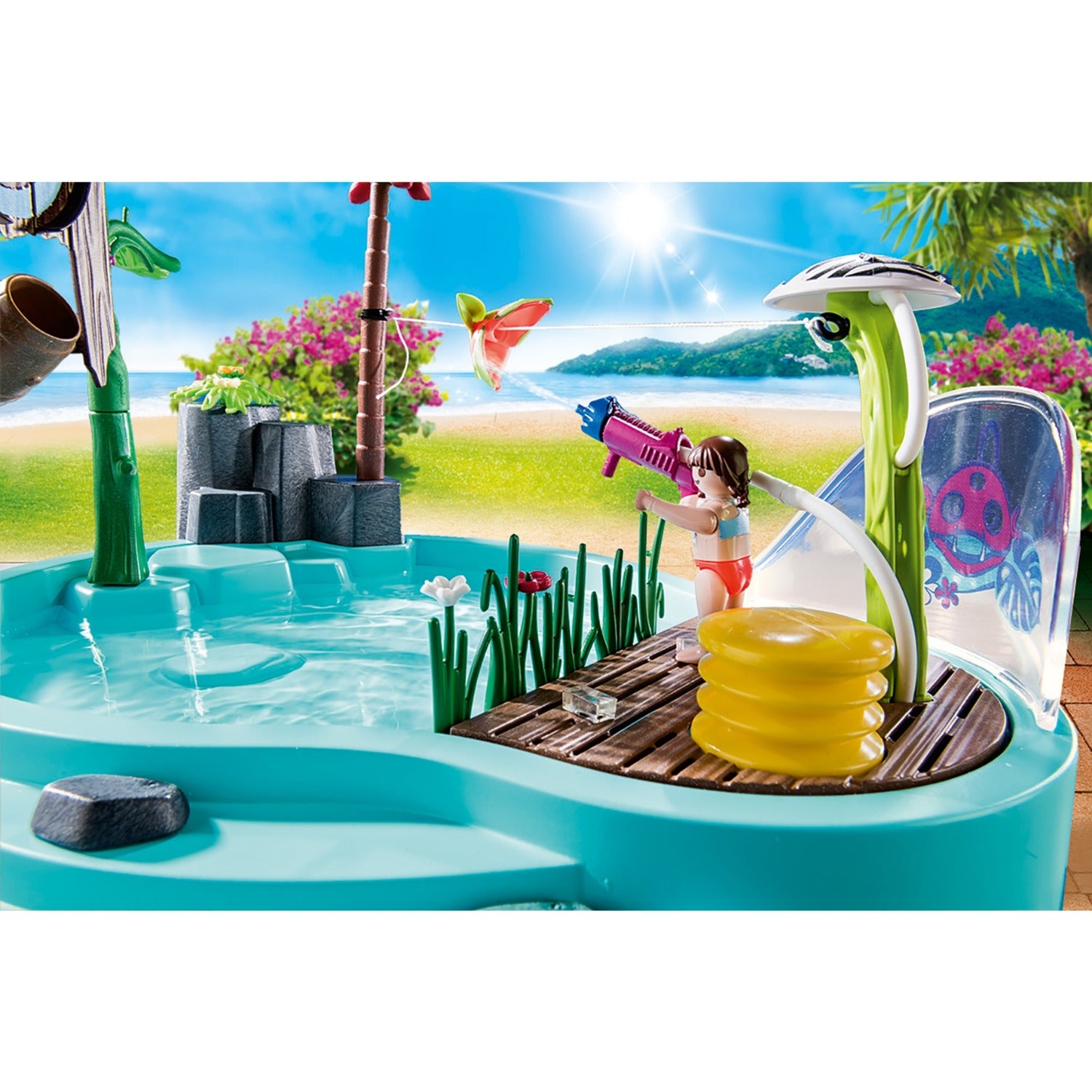 PLAYMOBIL Family Fun Zwembad met Watersplash 70610