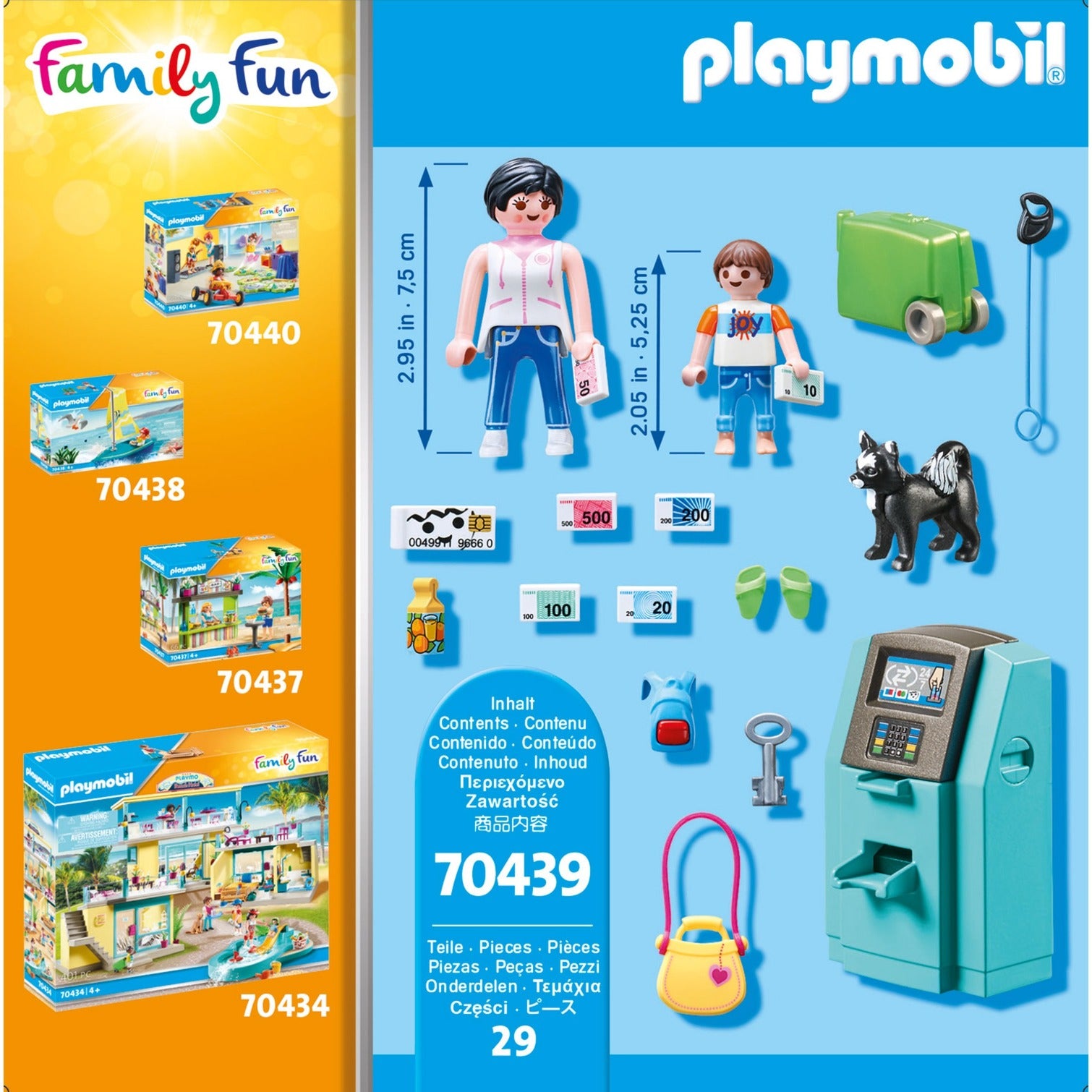 PLAYMOBIL PLAYMOBIL Family Fun Vakantiegangers met geldautomaat
