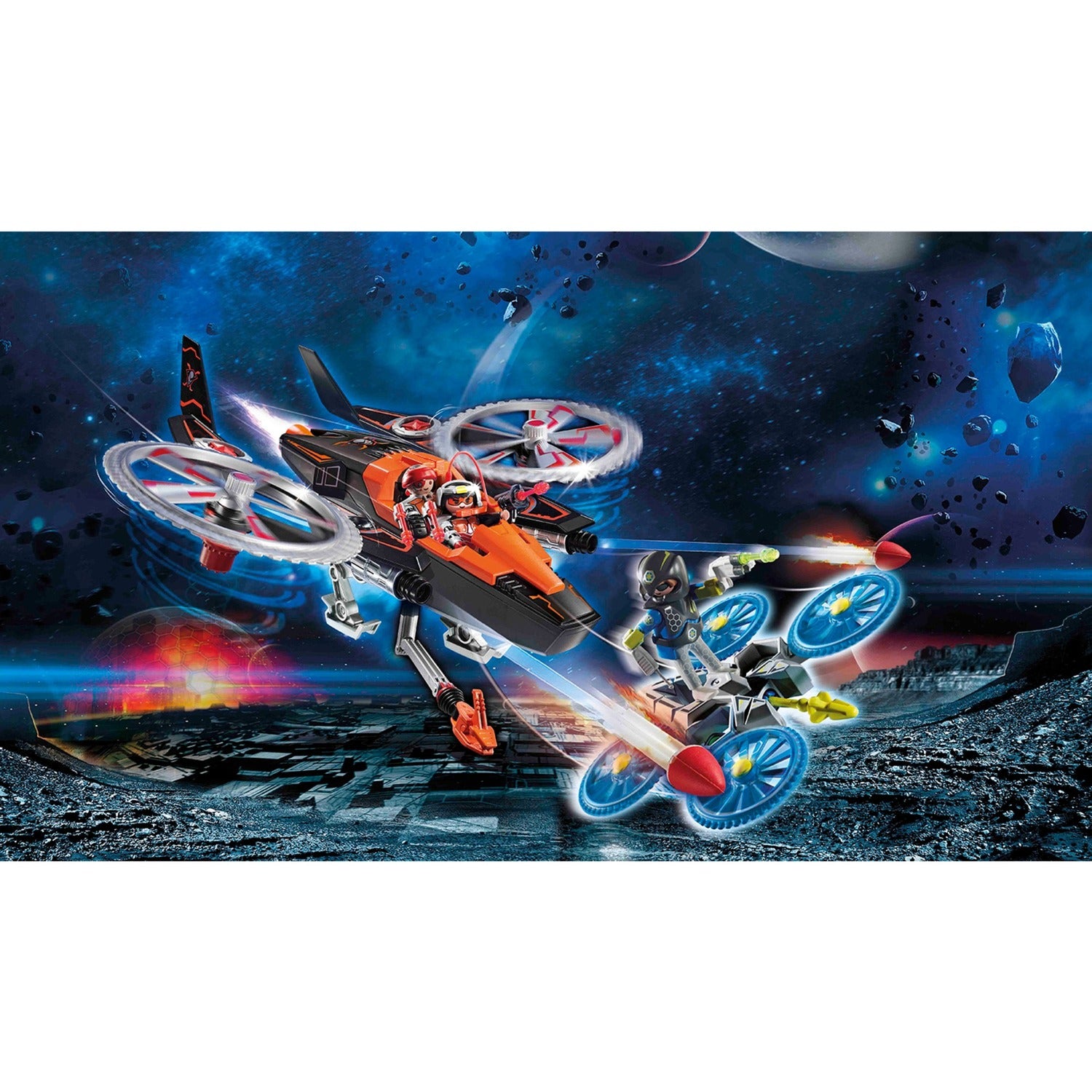 PLAYMOBIL PLAYMOBIL Galaxy Police Galaxy piratenhelikopter