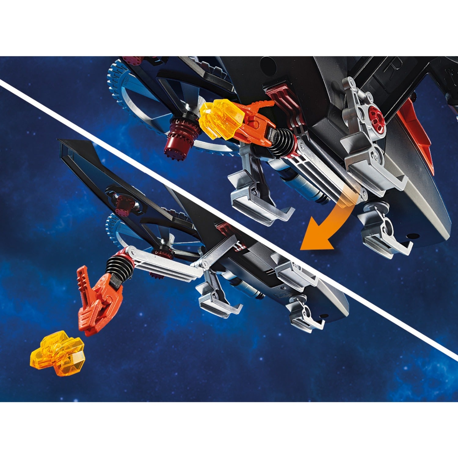 PLAYMOBIL Galaxy Police Galaxy piratenhelikopter